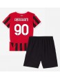 AC Milan Tammy Abraham #90 Replika Hemmakläder Barn 2024-25 Kortärmad (+ byxor)